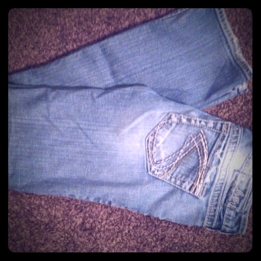 Silver jeans